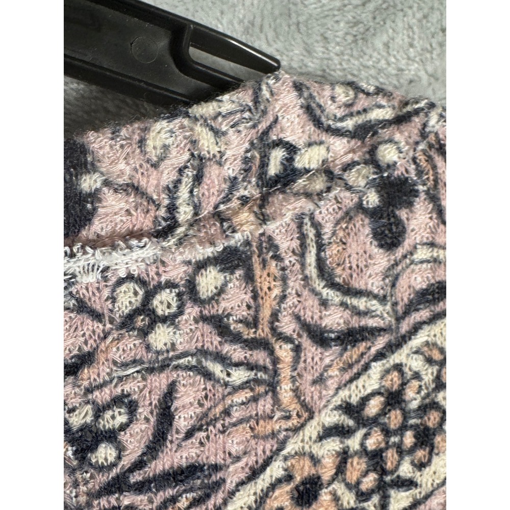 William Rast Women's Long Sleeve‎ Henley Shirt Paisley Print Purple Size L - Picture 6 of 13